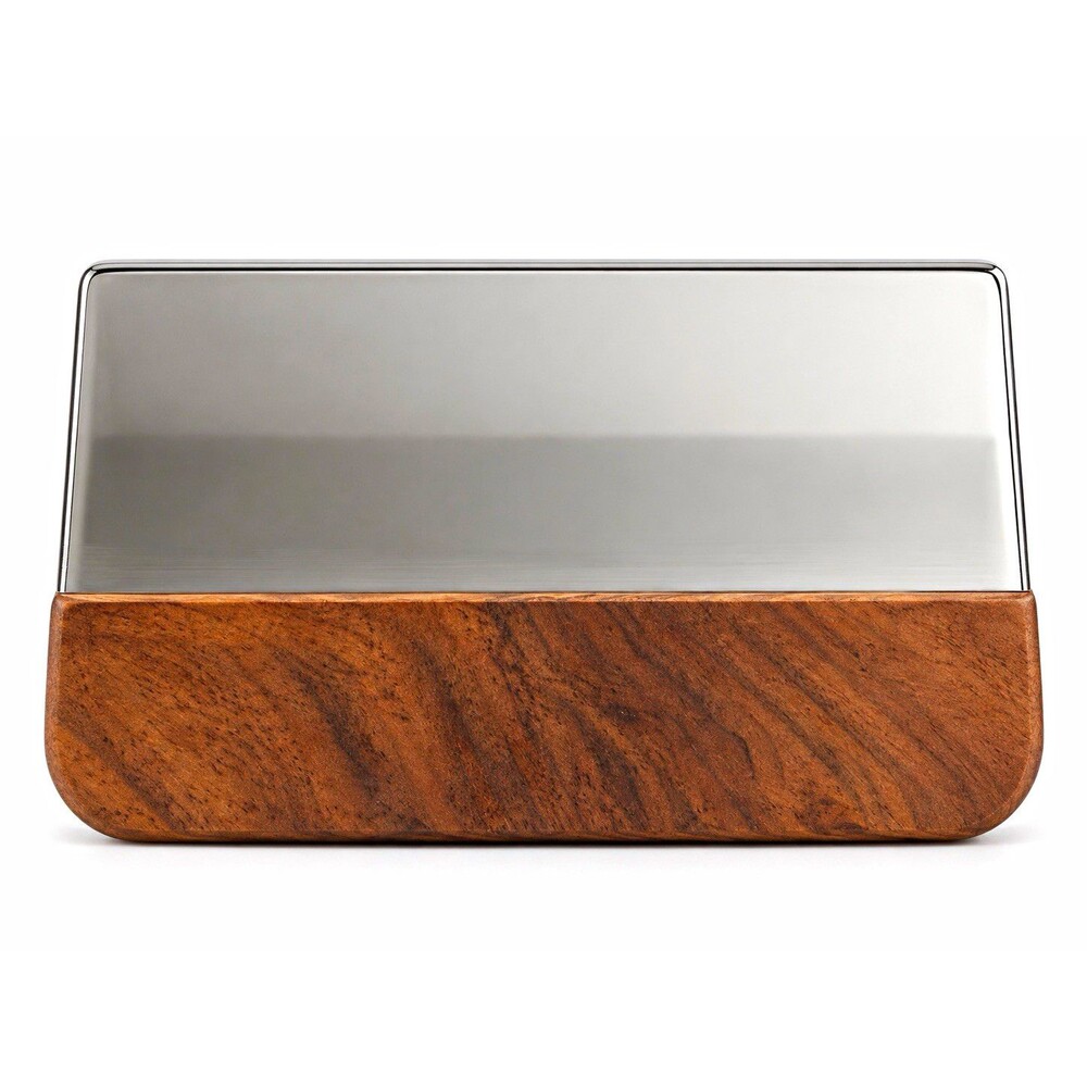 CBHGFEA Glass Leather Burnisher Slicker Walnut Handle Smoothing Tool With Box
